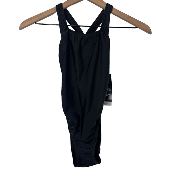 SPEEDO PRO LT TEAM BLACK ONE PIECE SWIMSUIT SIZE 28 OR SMALL BRAND NEW WITH TAG - Picture 1 of 5
